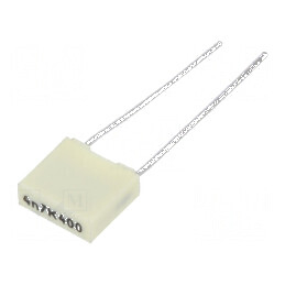 Condensator poliester 4,7nF 200VAC 400VDC 5mm ±10% THT | Electronic-mag.ro | Componente Electronice