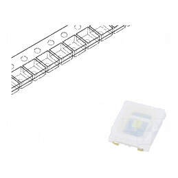 LED SMD 2835 PLCC2 Verde 30-50lm 2,8x3,5x0,8mm 120° 2,8-3,5V | Electronic-mag.ro | Componente Electronice