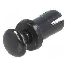 Diblu Ø4,4mm neagră poliamidă 66 pentru fixare clichet | Electronic-mag.ro | Componente Electronice