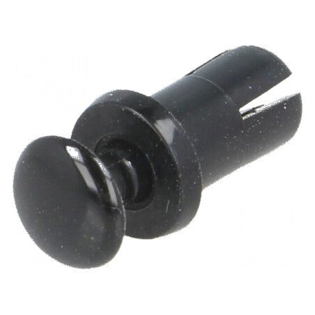 Diblu Ø4,4mm neagră poliamidă 66 pentru fixare clichet | Electronic-mag.ro | Componente Electronice