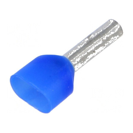 Vârf tub de capăt izolată dublă cupru 2,5mm² 12mm cositorit | Electronic-mag.ro | Componente Electronice