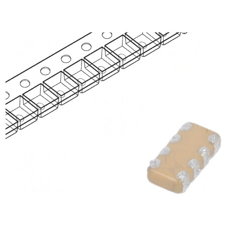 Condensator ceramic MLCC 1nF 100V X7R ±10% SMD 0612 | Electronic-mag.ro | Componente Electronice