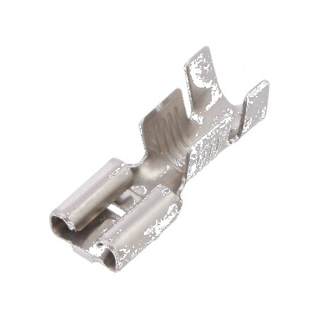Terminal plat 6,3mm mamă 0,8mm 3÷6mm2 crimpat drept | Electronic-mag.ro | Componente Electronice
