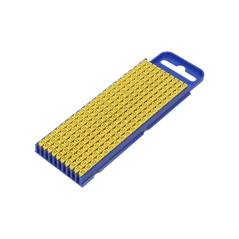 Markere galbene poliamidă 2,8-3,8mm -40÷85°C cu împingere | Electronic-mag.ro | Componente Electronice