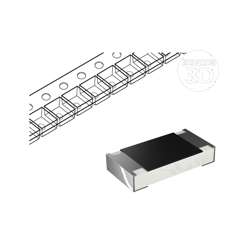 Rezistor SMD 1210 100mΩ 0,5W ±1% Power Metal | Electronic-mag.ro | Componente Electronice