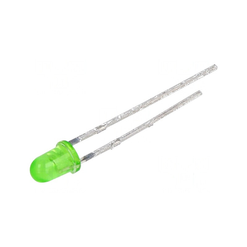 LED 3mm galben-verde 40mcd 40° convex 2,4VDC | Electronic-mag.ro | Componente Electronice