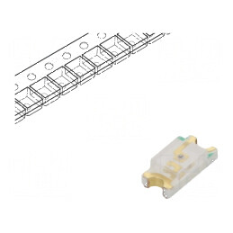 LED SMD 3215 galben-verde 15-21mcd 3,2x1,5x1mm 130° 20mA | Electronic-mag.ro | Componente Electronice