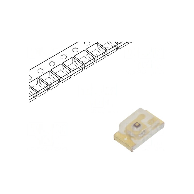 LED SMD 1608 galben-verde 36-90mcd 1,6x0,86x0,6mm 120° 20mA | Electronic-mag.ro | Componente Electronice