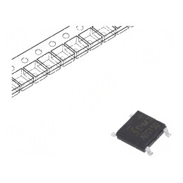 Punte redresoare monofazată Urmax 200V 1,6A 50A ABS | Electronic-mag.ro | Componente Electronice