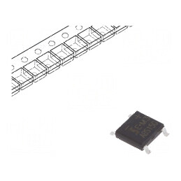 Punte redresoare monofazată Urmax 400V 1,6A 50A ABS | Electronic-mag.ro | Componente Electronice