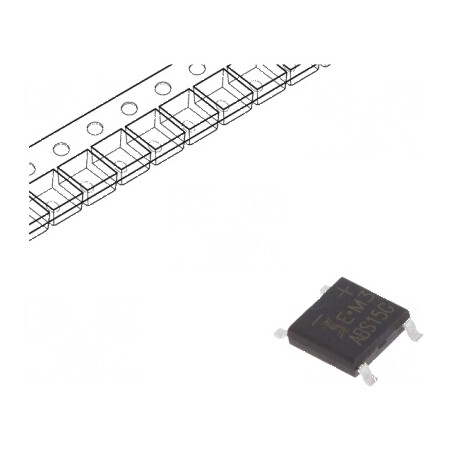 Punte redresoare monofazată Urmax 400V 1,6A 50A ABS | Electronic-mag.ro | Componente Electronice