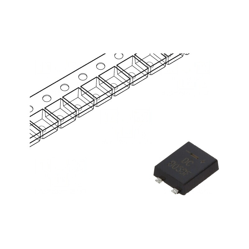 Punte redresoare monofazat 100V 0,5A 25A MBFL SMT | Electronic-mag.ro | Componente Electronice