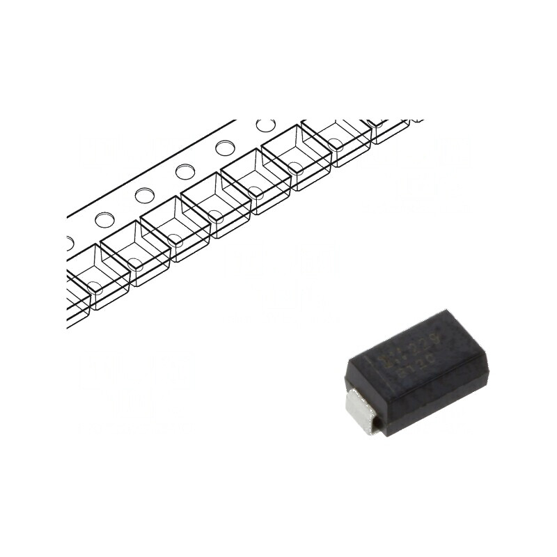 Diodă Schottky SMD 20V 1A SMA pentru redresoare - rolă bandă | Electronic-mag.ro | Componente Electronice