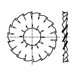 Şaibă dinţată M4 D15,6mm | Electronic-mag.ro | Componente Electronice