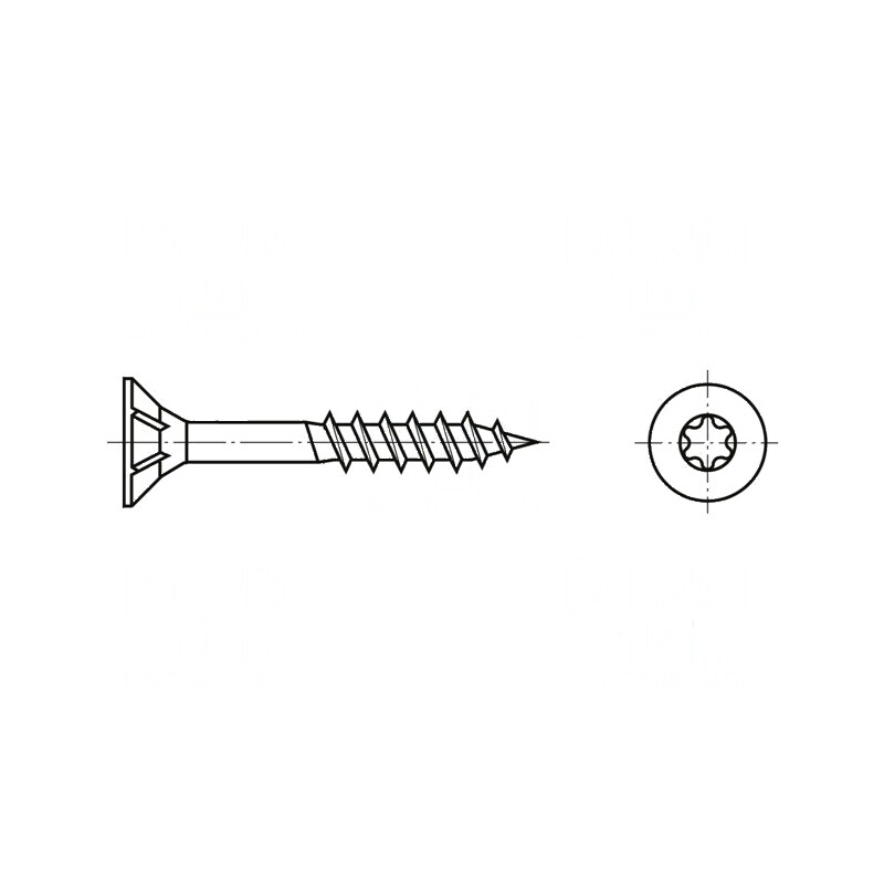Şurub lemn 4x60 Torx TX20 oţel călit zincat | Electronic-mag.ro | Componente Electronice Şurub lemn 4x60 Torx TX20 oţel călit zincat | Electronic-mag.ro | Componente Electronice