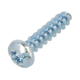 Şurub pentru plastic 3,5x16 cu cap rotund crestat Torx® zincat | Electronic-mag.ro | Componente Electronice