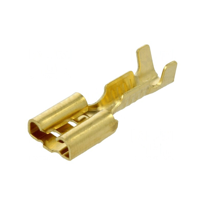 Terminal plat 6,3mm mamă 0,5-1mm² crimpat pe cablu | Electronic-mag.ro | Componente Electronice