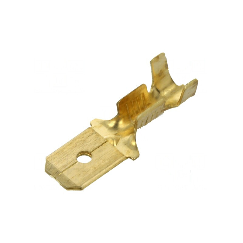 Terminal plat 6,3mm 0,8mm tată 1-2,5mm2 crimpat pe cablu | Electronic-mag.ro | Componente Electronice