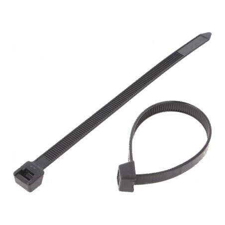 Colier de strângere poliamidă 150mm 550N negru | Electronic-mag.ro | Componente Electronice
