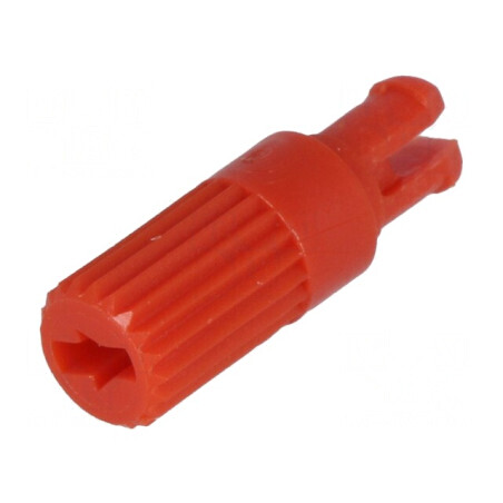 Buton rotativ roșu pentru ax - h: 11,7mm, B: 3,7mm | Electronic-mag.ro | Componente Electronice