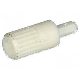 Buton rotativ alb 10mm pentru ax | Electronic-mag.ro | Componente Electronice
