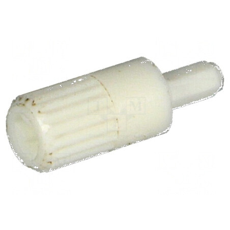 Buton rotativ alb 10mm pentru ax | Electronic-mag.ro | Componente Electronice