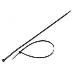 Colier de strângere poliamidă 300mm 4,8mm negru 215,5N | Electronic-mag.ro | Componente Electronice