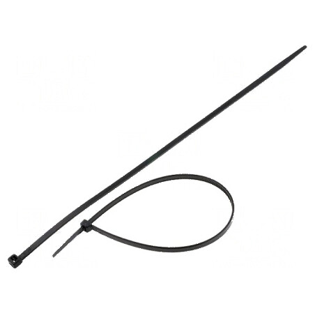 Colier de strângere poliamidă 300mm 4,8mm negru 215,5N | Electronic-mag.ro | Componente Electronice