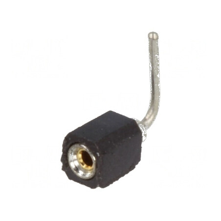Conector şiruri pini soclu mamă PIN 1 contacte întoarse THT | Electronic-mag.ro | Componente Electronice