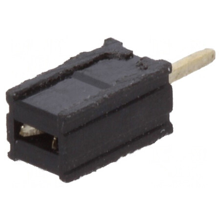 Conector şiruri pini soclu mamă 1x1 1,27mm THT | Electronic-mag.ro | Componente Electronice