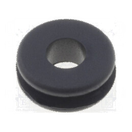 Manșon din gumă neagră Øorif.mont 5mm Øorif 3,1mm | Electronic-mag.ro | Componente Electronice
