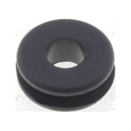 Manșon din gumă neagră Øorif.mont 5mm Øorif 3,1mm | Electronic-mag.ro | Componente Electronice