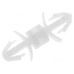 Distanţier PCB poliamidă 5mm clichet natural | Electronic-mag.ro | Componente Electronice