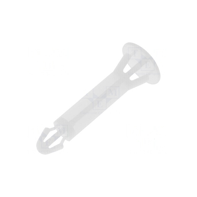 Ştift de montare poliamidă 20mm clichet naturală | Electronic-mag.ro | Componente Electronice