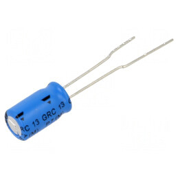 Condensator electrolitic THT 100uF 25VDC 2,5mm ±20% | Electronic-mag.ro | Componente Electronice