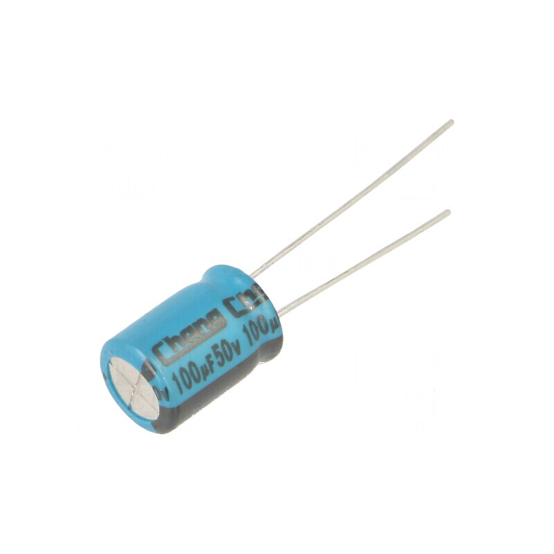 Condensator electrolitic THT 100uF 50V 8x11,5mm ±20% | Electronic-mag.ro | Componente Electronice