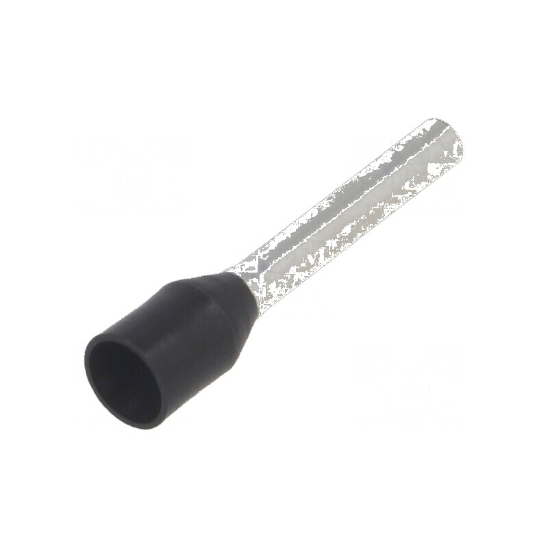 Vârf tub de capăt izolată cupru 1,5mm² 12mm cositorit negru | Electronic-mag.ro | Componente Electronice