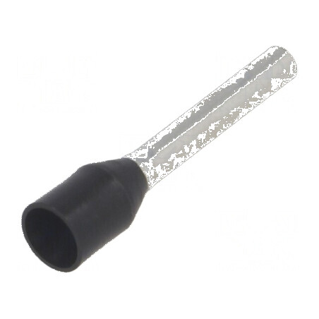 Vârf tub de capăt izolată cupru 1,5mm² 12mm cositorit negru | Electronic-mag.ro | Componente Electronice