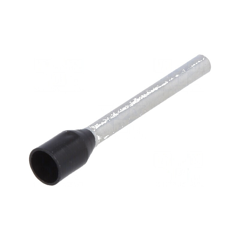 Vârf tub capăt izolată cupru 1,5mm2 18mm cositorit neagră | Electronic-mag.ro | Componente Electronice