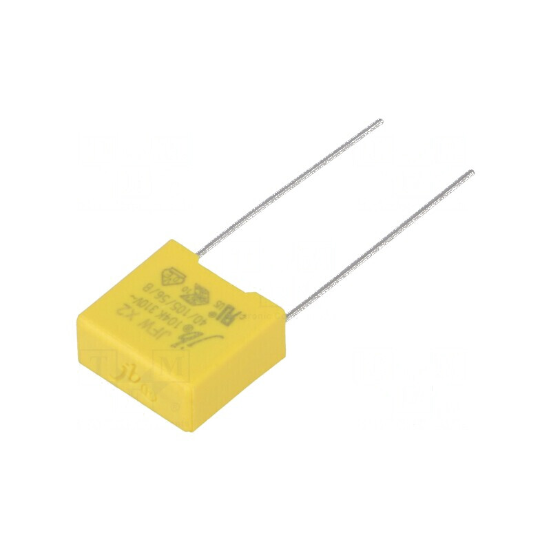 Condensator polipropilenă X2 100nF THT antiperturbaţii | Electronic-mag.ro | Componente Electronice