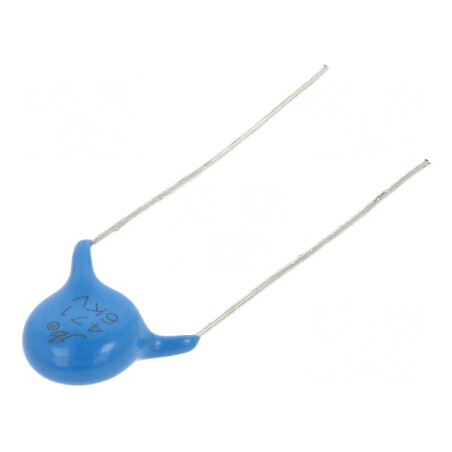 Condensator ceramic 470pF 6kVDC Y5P ±10% 10mm | Electronic-mag.ro | Componente Electronice