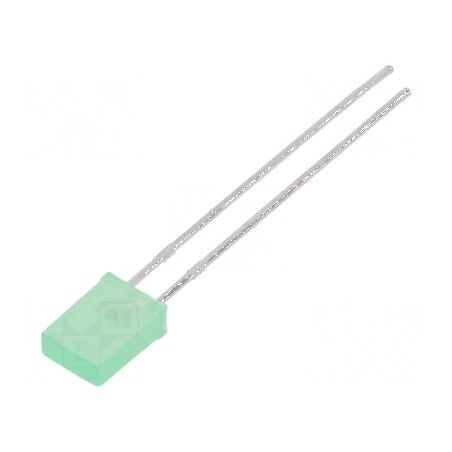 LED dreptunghiular verde 5x2x7,05mm 780-1300mcd 130° 20mA | Electronic-mag.ro | Componente Electronice