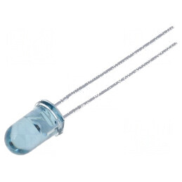 Emițător IR 5mm 940nm Albastru Transparent 20° THT 100mW | Electronic-mag.ro | Componente Electronice