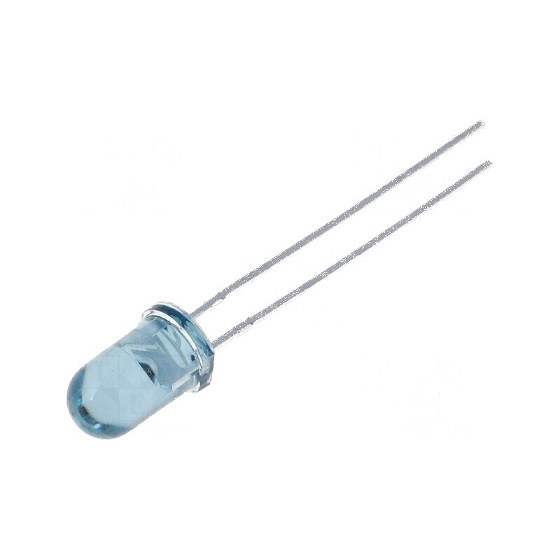 Emițător IR 5mm 940nm Albastru Transparent 20° THT 100mW | Electronic-mag.ro | Componente Electronice