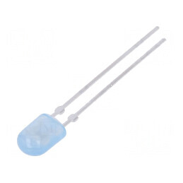 LED oval albastru 5,2x3,8mm 460-780mcd 110/40° fără colier | Electronic-mag.ro | Componente Electronice