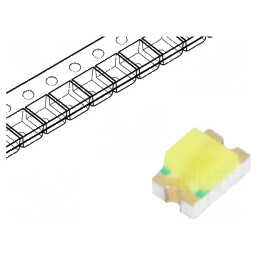 LED SMD 0805 Alb Rece 90-150mcd 120° 20mA 2,8-3,6VDC 90mW | Electronic-mag.ro | Componente Electronice