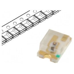 LED SMD 0805 roșie 25-45mcd 130° 20mA 624nm | Electronic-mag.ro | Componente Electronice