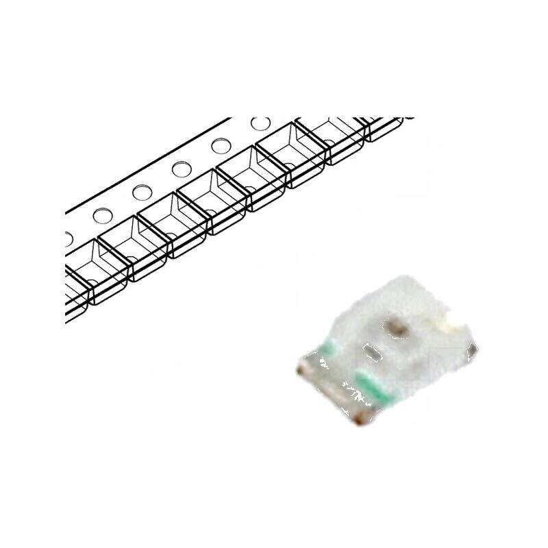LED SMD 0603 roșie 1.6x0.8mm 20mA 624nm 130° | Electronic-mag.ro | Componente Electronice