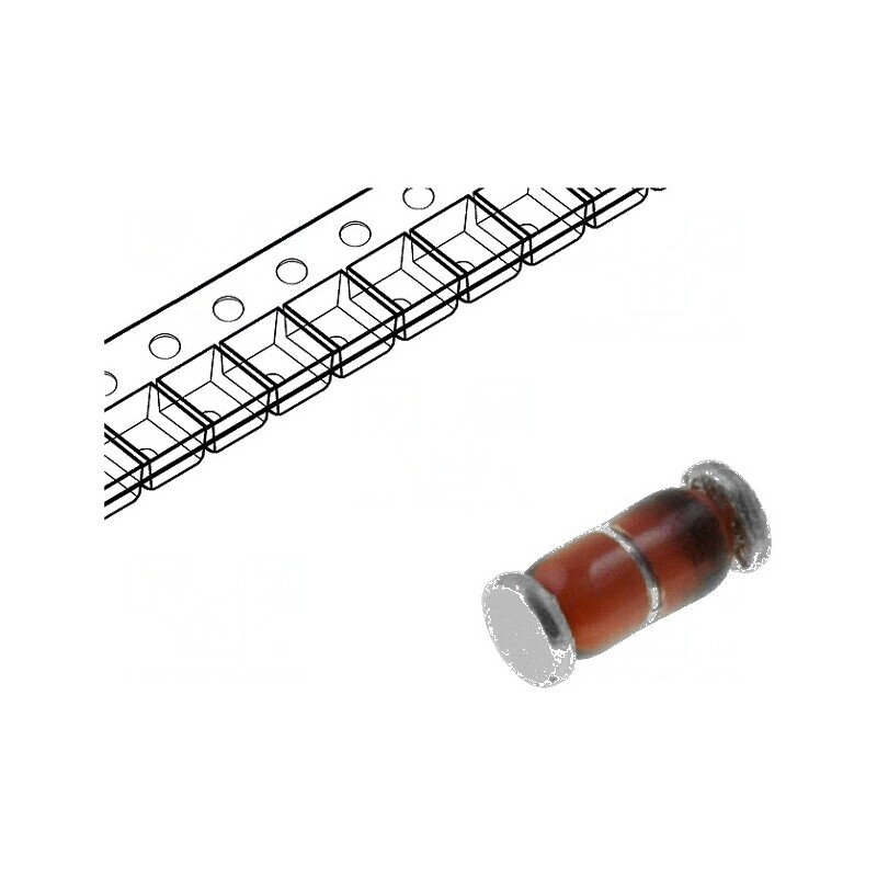 Diodă SMD 125V 0,5A SOD80 - Comutaţie 1V Ufmax, 4A Ifsm, 500mW | Electronic-mag.ro | Componente Electronice