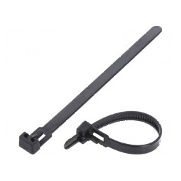 Colier de strângere poliamidă 125mm x 7,2mm | Electronic-mag.ro | Componente Electronice